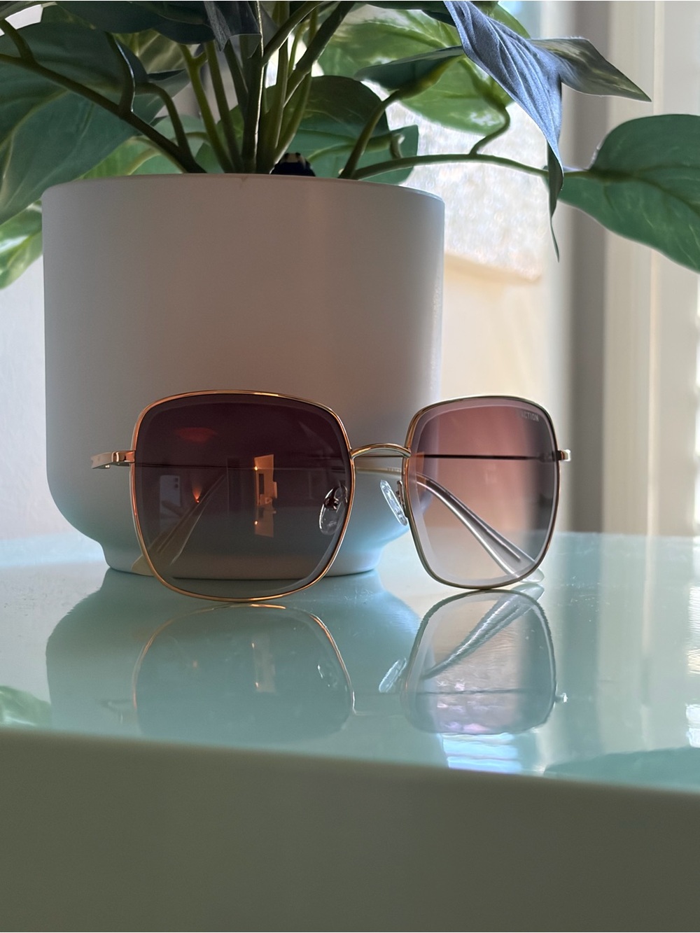 Women's Gold Frame Sunglasses